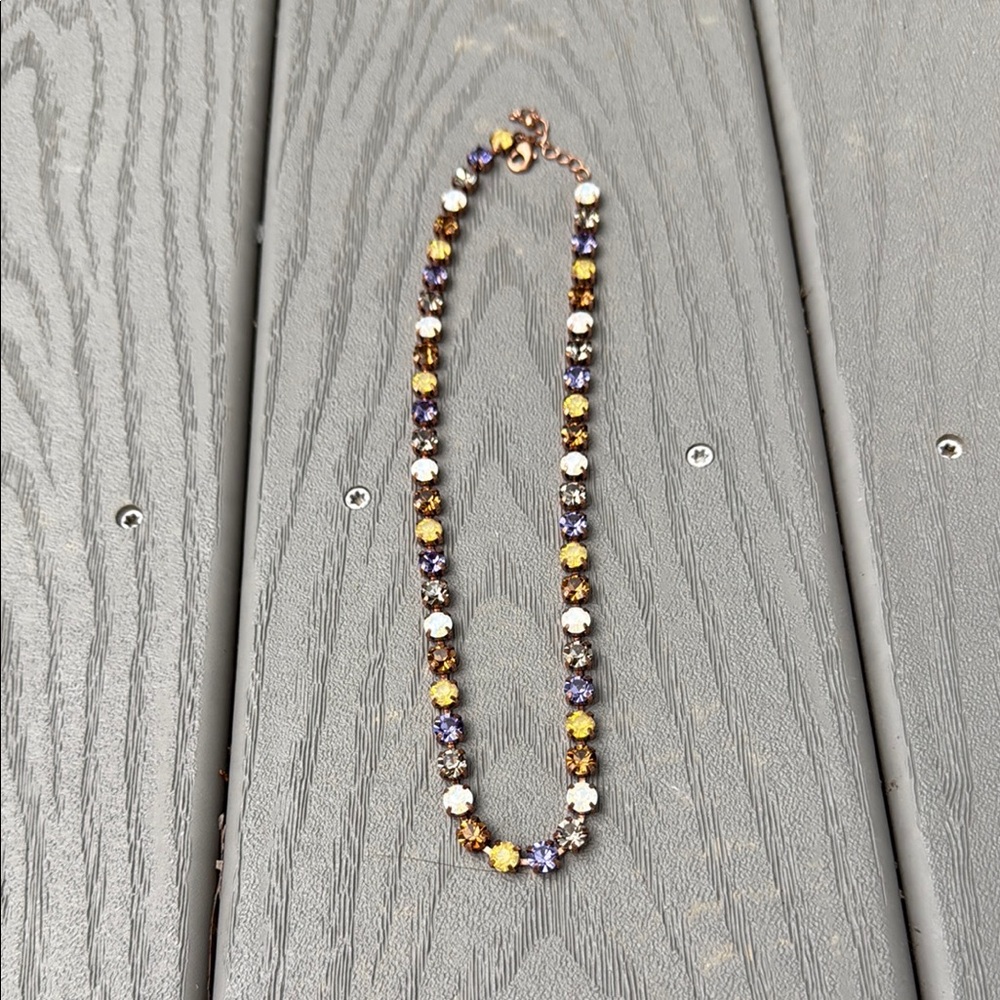 Elegant Multicolor Crystal Necklace